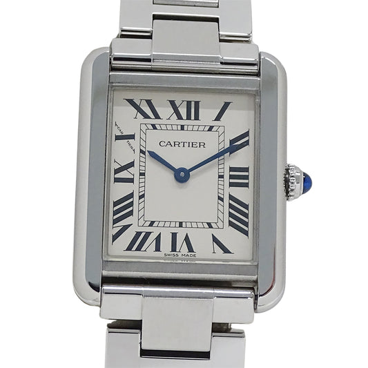 Cartier カルティエ タンクソロ SM W5200013 レディース 腕時計 クオーツ QZ ステンレス 磨き済み【中古】