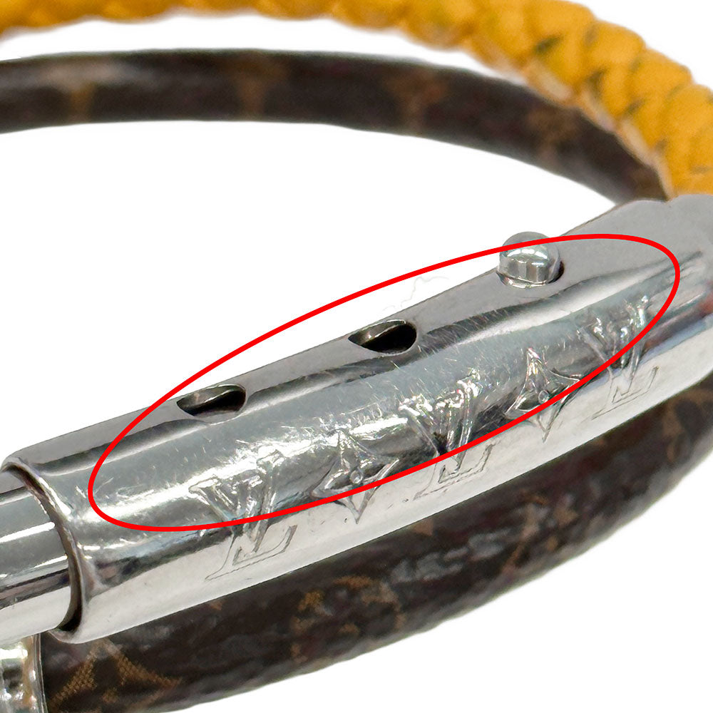 LOUIS VUITTON ルイ・ヴィトン ブレスレット・LVダブルスピン ブレスレット モノグラムヘリテージ サフラン レディース メンズ 【中古】