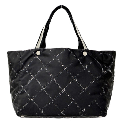 CHANEL シャネル トートバッグ 旧トラベルライン トートMM ブラック ナイロン レディース 【中古】
