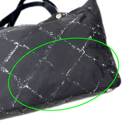 CHANEL シャネル トートバッグ 旧トラベルライン トートMM ブラック ナイロン レディース 【中古】
