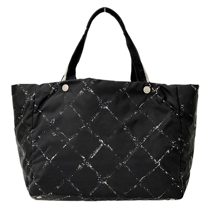 CHANEL シャネル トートバッグ 旧トラベルライン トートMM ブラック ナイロン レディース 【中古】