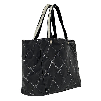 CHANEL シャネル トートバッグ 旧トラベルライン トートMM ブラック ナイロン レディース 【中古】