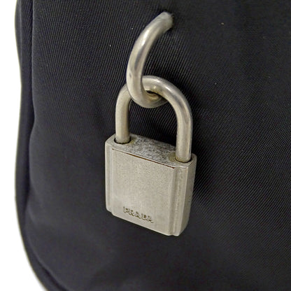 PRADA プラダ ハンドバッグ ブラック ナイロン レディース 【中古】