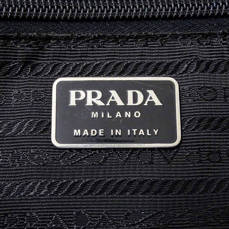 PRADA プラダ ハンドバッグ ブラック ナイロン レディース 【中古】