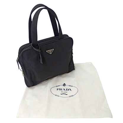 PRADA プラダ ハンドバッグ ブラック ナイロン レディース 【中古】