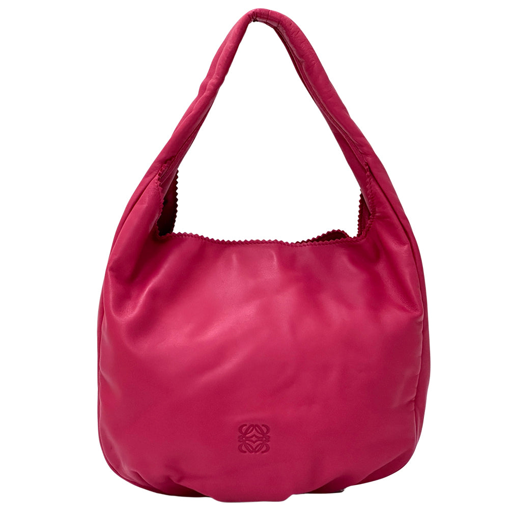 LOEWE ロエベ ヴィエント30 ショルダーバッグ ピンク レザー レディース 【中古】