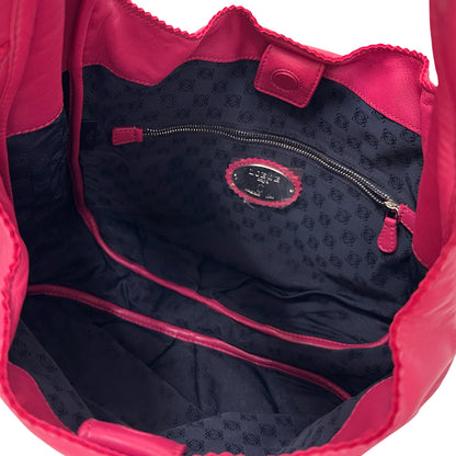 LOEWE ロエベ ヴィエント30 ショルダーバッグ ピンク レザー レディース 【中古】