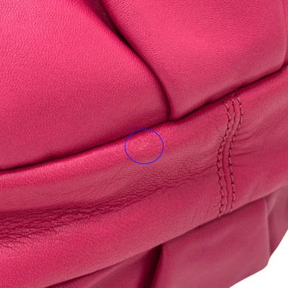 LOEWE ロエベ ヴィエント30 ショルダーバッグ ピンク レザー レディース 【中古】