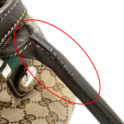 GUCCI グッチ トートバッグ シェリー ベージュ ブラウン 232971 GGキャンバス レディース 【中古】
