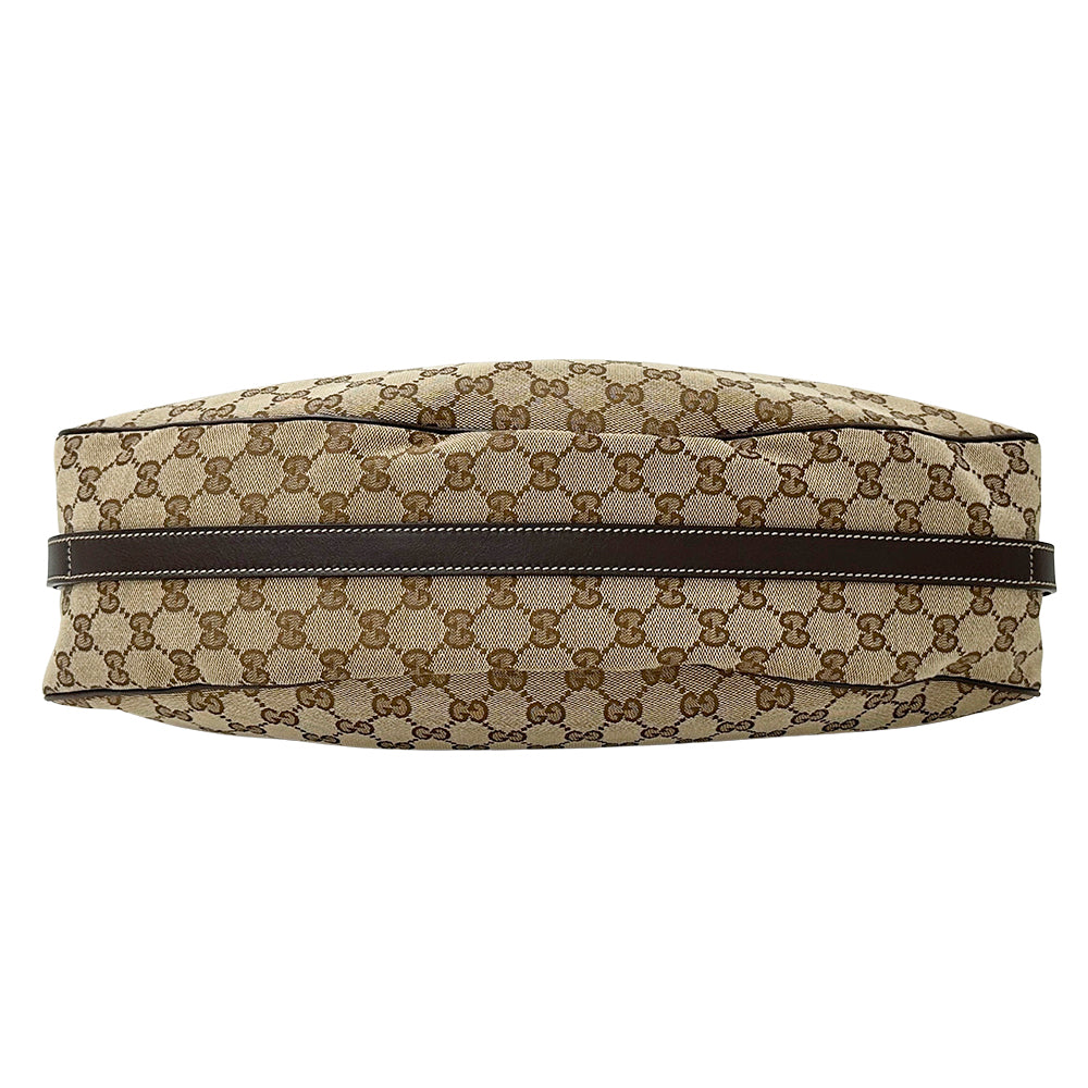 GUCCI グッチ トートバッグ シェリー ベージュ ブラウン 232971 GGキャンバス レディース 【中古】