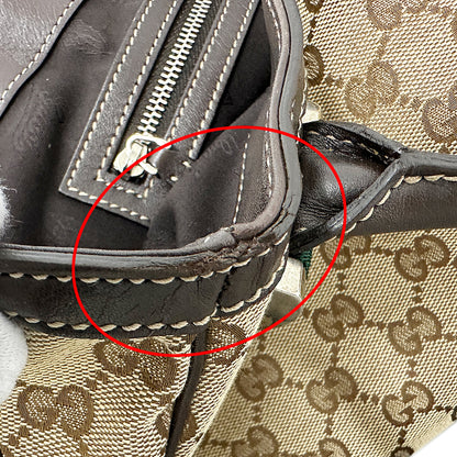 GUCCI グッチ トートバッグ シェリー ベージュ ブラウン 232971 GGキャンバス レディース 【中古】