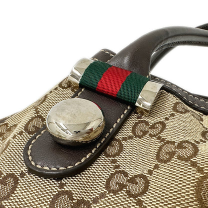 GUCCI グッチ トートバッグ シェリー ベージュ ブラウン 232971 GGキャンバス レディース 【中古】