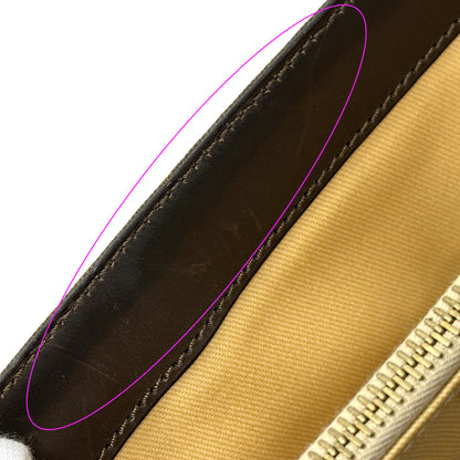 CELINE セリーヌ ハンドバッグ Cブラゾン ブラウン キャンバス レディース 【中古】
