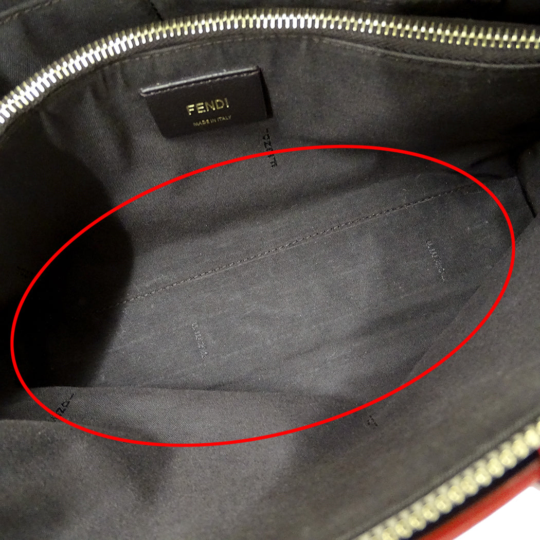 FENDI フェンディ バイザウェイ ミディアム バグズアイ 2wayバッグ グレージュ 8BL124 レザー レディース 【中古】