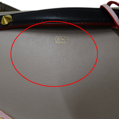 FENDI フェンディ バイザウェイ ミディアム バグズアイ 2wayバッグ グレージュ 8BL124 レザー レディース 【中古】