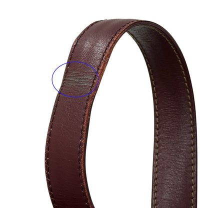Cartier カルティエ ショルダーバッグ チューリップバッグ マスト ボルドー レザー レディース 【中古】