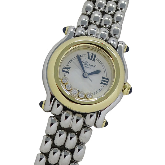 Chopard ショパール ハッピースポーツ 27/8295-23 レディース 腕時計 5Pダイヤモンド クオーツ SS 磨き済み【中古】