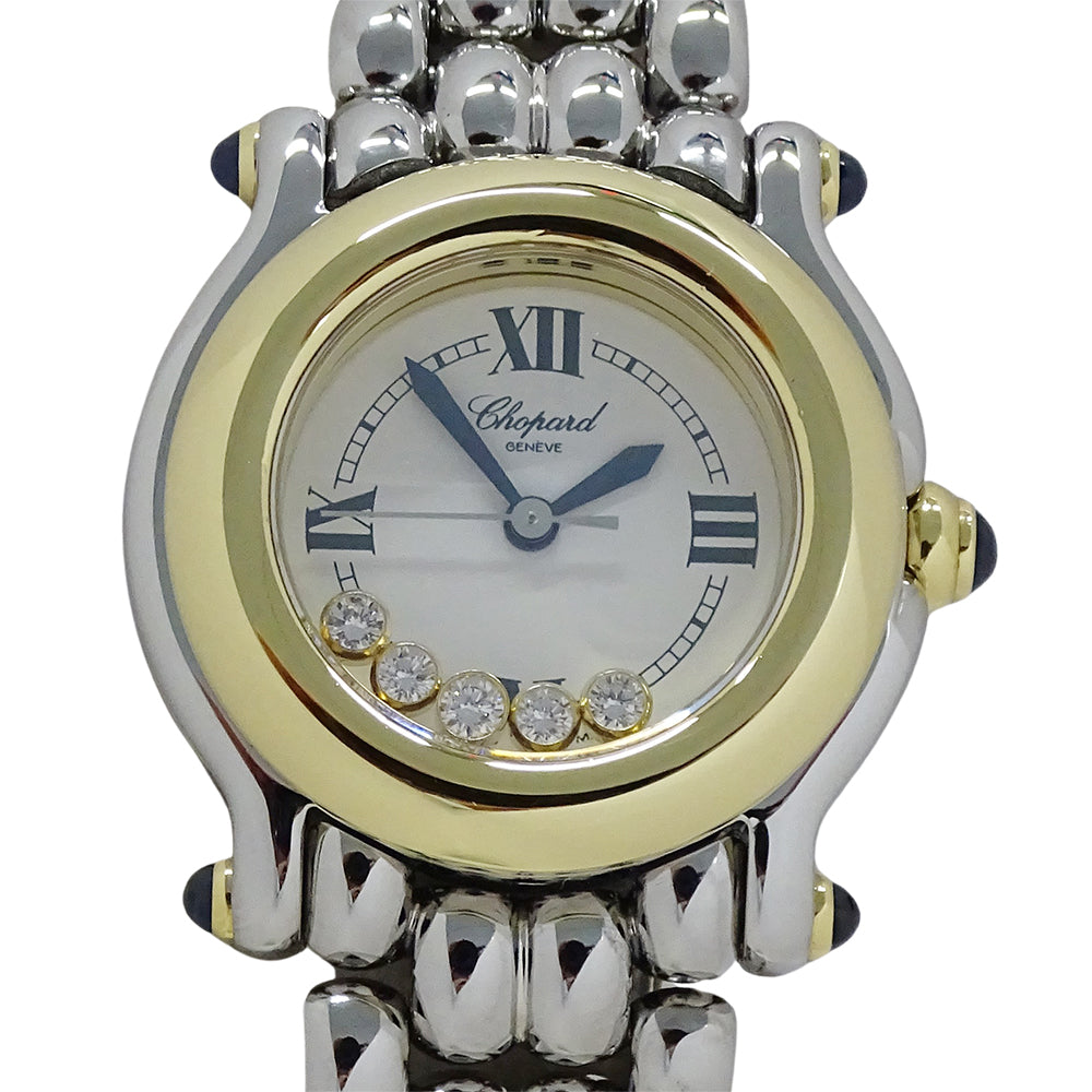 Chopard ショパール ハッピースポーツ 27/8295-23 レディース 腕時計 5Pダイヤモンド クオーツ SS 磨き済み【中古】