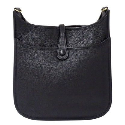 HERMES エルメス エブリン 2 PM ショルダーバッグ ブラック ゴールド金具 トリヨンクレマンス レディース 【中古】