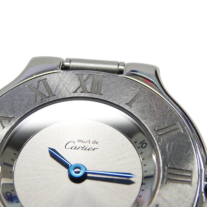 Cartier カルティエ マスト21 ヴァンティアン SM W10109T2 レディース 腕時計 クオーツ QZ ステンレス 磨き済み 【中古】