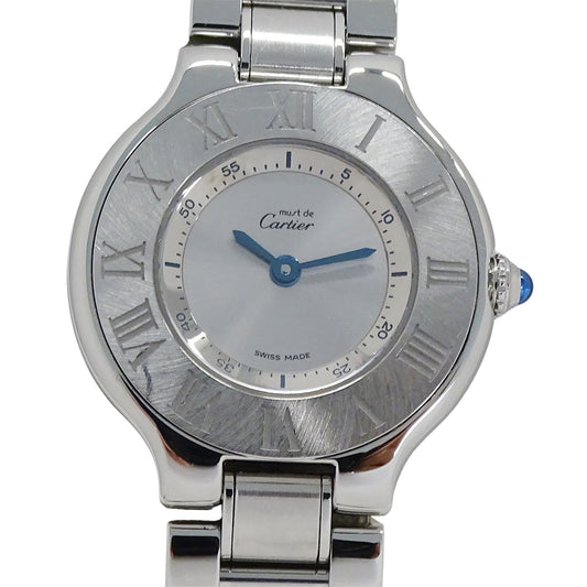 Cartier カルティエ マスト21 ヴァンティアン SM W10109T2 レディース 腕時計 クオーツ QZ ステンレス 磨き済み 【中古】