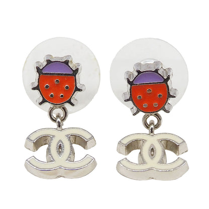 CHANEL シャネル ピアス メタル シルバー マルチカラー レディース 【中古】