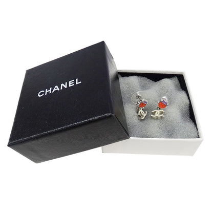 CHANEL シャネル ピアス メタル シルバー マルチカラー レディース 【中古】