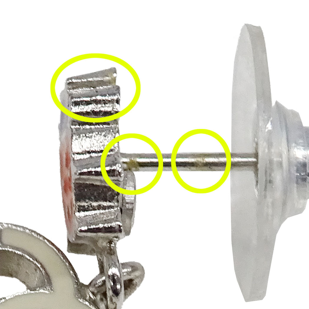 CHANEL シャネル ピアス メタル シルバー マルチカラー レディース 【中古】