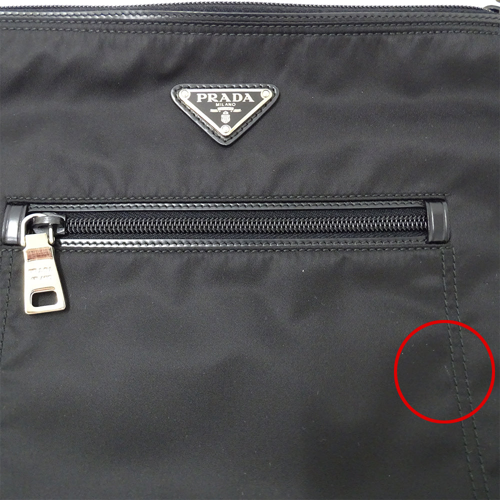 PRADA プラダ ショルダーバッグ ブラック BT0715 ナイロン メンズ 【中古】