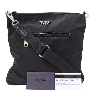 PRADA プラダ ショルダーバッグ ブラック BT0715 ナイロン メンズ 【中古】