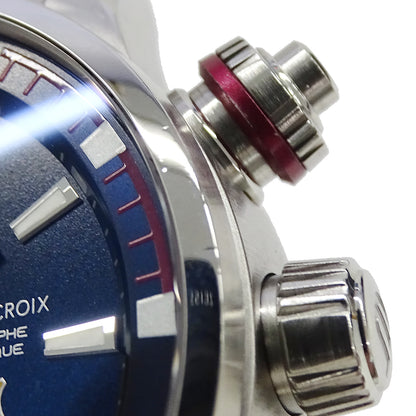 Maurice Lacroix モーリスラクロア ポントス PT6008 メンズ 腕時計 FCバルセロナコラボ クロノグラフ 自動巻き 磨き済み【中古】