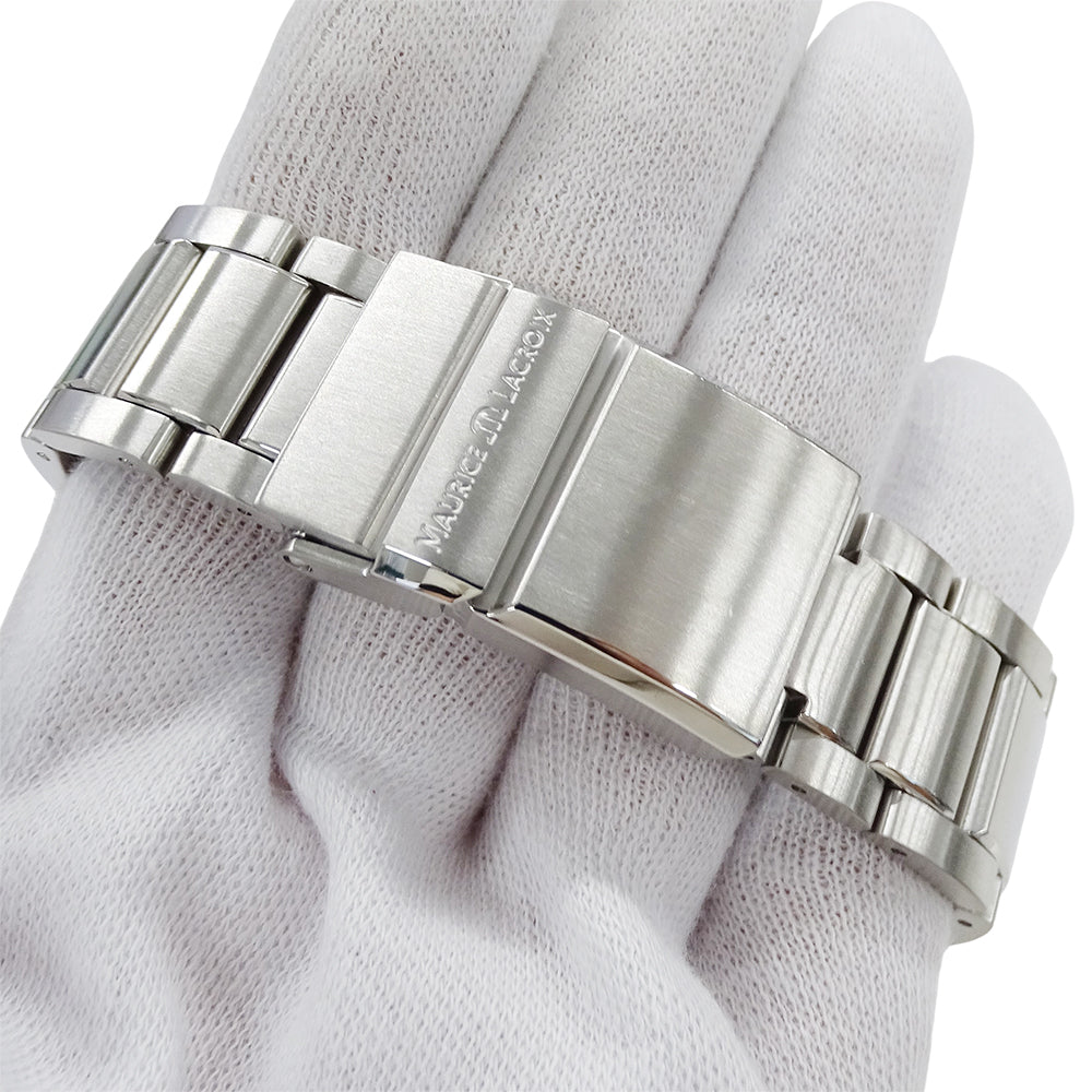 Maurice Lacroix モーリスラクロア ポントス PT6008 メンズ 腕時計 FCバルセロナコラボ クロノグラフ 自動巻き 磨き済み【中古】