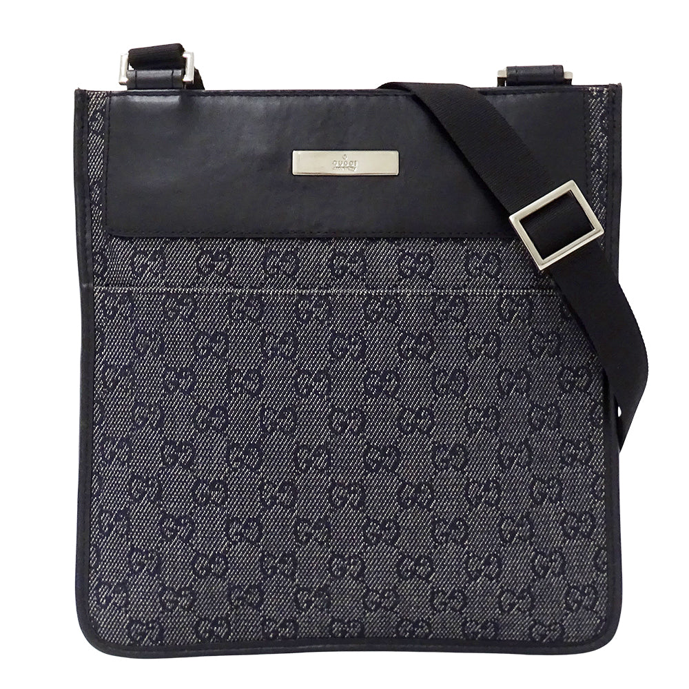 GUCCI グッチ ショルダーバッグ GGデニム ネイビー 27639 レディース 【中古】