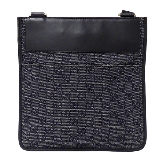 GUCCI グッチ ショルダーバッグ GGデニム ネイビー 27639 レディース 【中古】