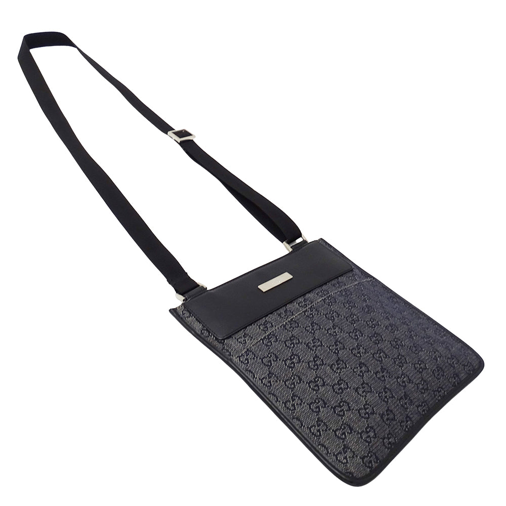 GUCCI グッチ ショルダーバッグ GGデニム ネイビー 27639 レディース 【中古】