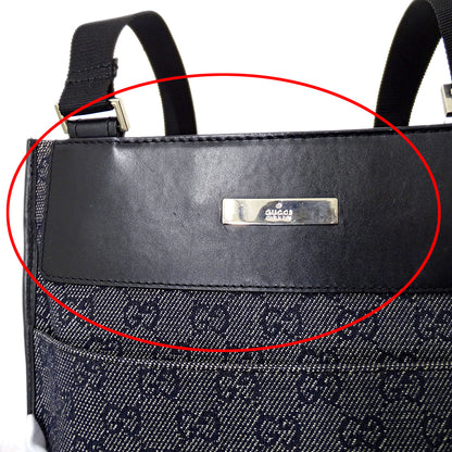 GUCCI グッチ ショルダーバッグ GGデニム ネイビー 27639 レディース 【中古】