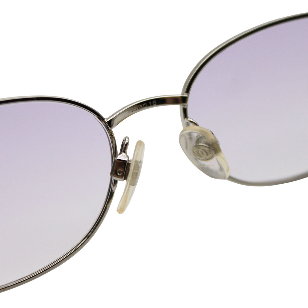 CHANEL シャネル サングラス ホワイト ブラック 2155 レディース メンズ 【中古】