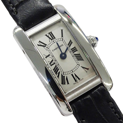 Cartier カルティエ タンクアメリカン ミニ WSTA0032 レディース 腕時計 クオーツ SS 磨き済み【中古】