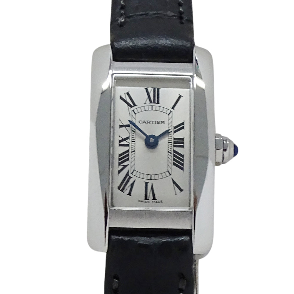 Cartier カルティエ タンクアメリカン ミニ WSTA0032 レディース 腕時計 クオーツ SS 磨き済み【中古】