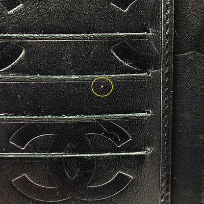 CHANEL シャネル 長財布 カンボン ブラック ラムスキン レディース 【中古】