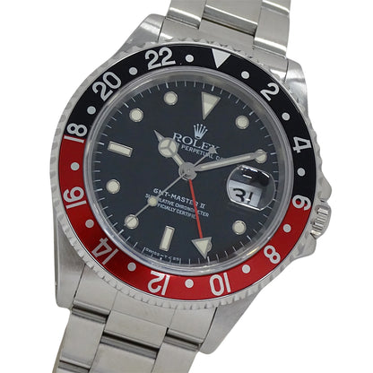 ROLEX ロレックス GMTマスターII 16710 U番 メンズ 腕時計 自動巻き AT ステンレス 磨き済み【中古】