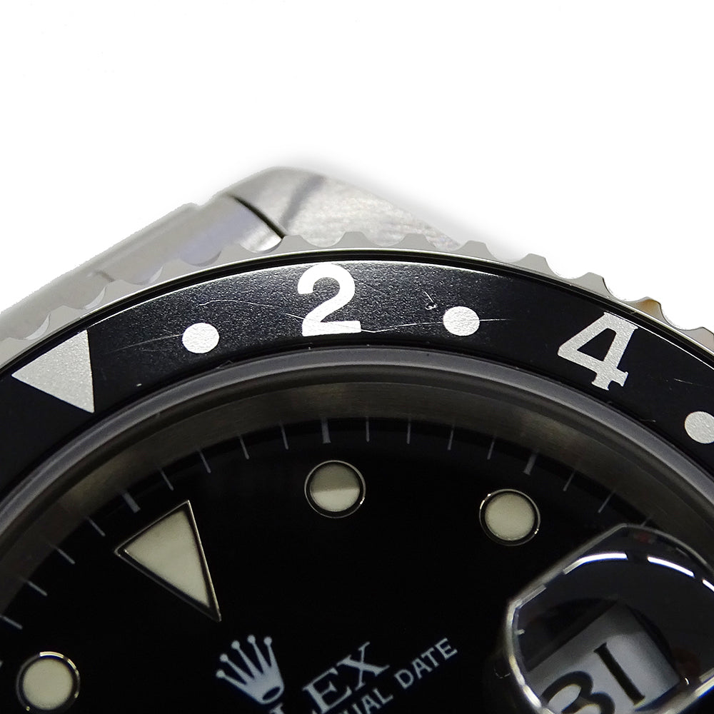 ROLEX ロレックス GMTマスターII 16710 U番 メンズ 腕時計 自動巻き AT ステンレス 磨き済み【中古】