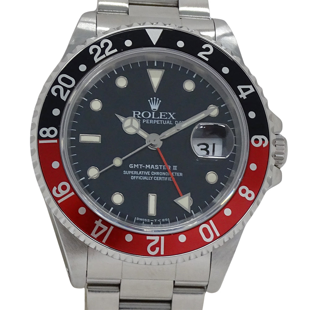 ROLEX ロレックス GMTマスターII 16710 U番 メンズ 腕時計 自動巻き AT ステンレス 磨き済み【中古】