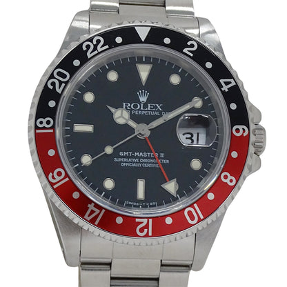 ROLEX ロレックス GMTマスターII 16710 U番 メンズ 腕時計 自動巻き AT ステンレス 磨き済み【中古】