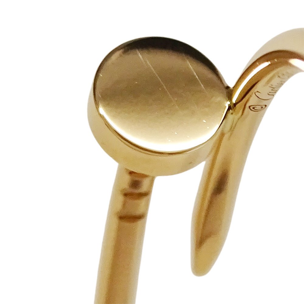 Cartier カルティエ ジュストアンクル フープ ラージ ピアス 750PG ピンクゴールド レディース 磨き済み【中古】
