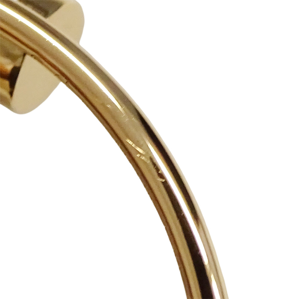 Cartier カルティエ ジュストアンクル フープ ラージ ピアス 750PG ピンクゴールド レディース 磨き済み【中古】