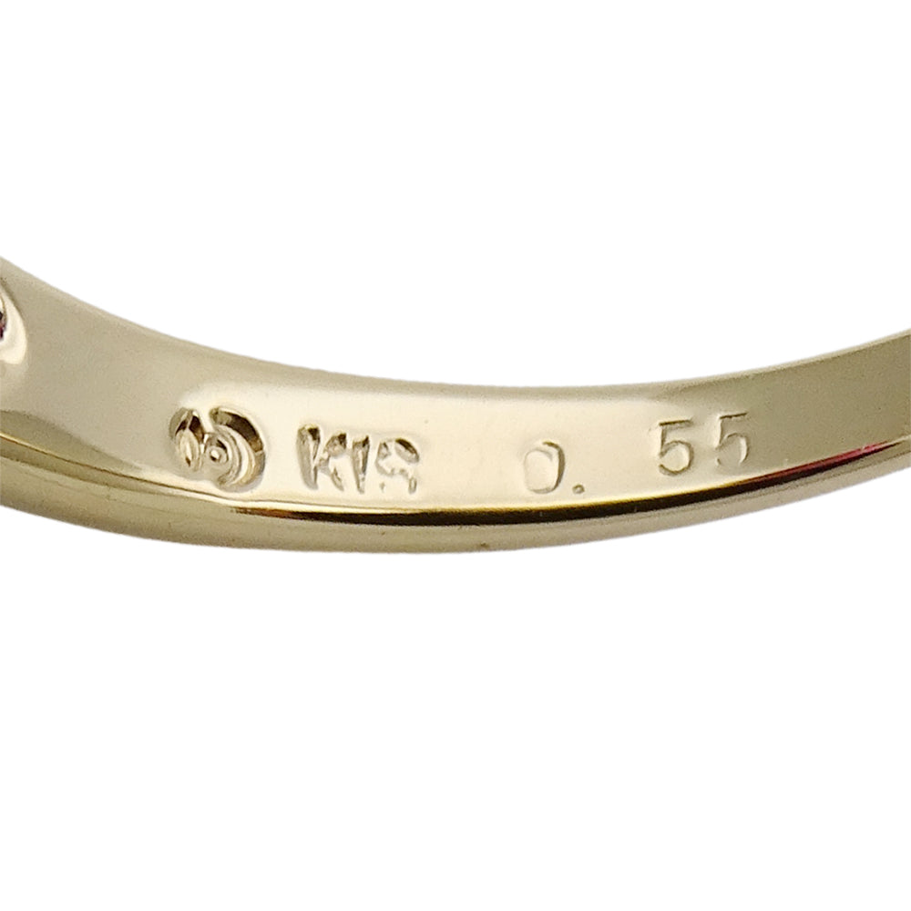 TASAKI タサキ リング 指輪 K18YG ルビー R0.55 ダイヤモンド D0.06 ゴールド 約10号 レディース 磨き済み 【中古】