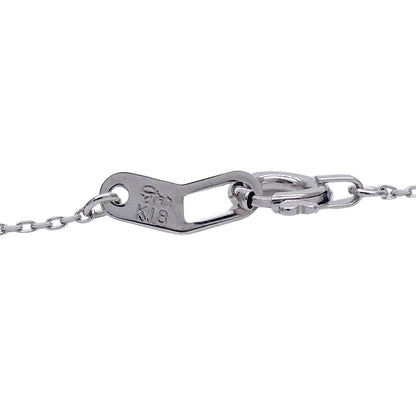 STAR JEWELRY スタージュエリー ホースシュー ネックレス K18WG ダイヤモンド D0.05 レディース 磨き済み【中古】