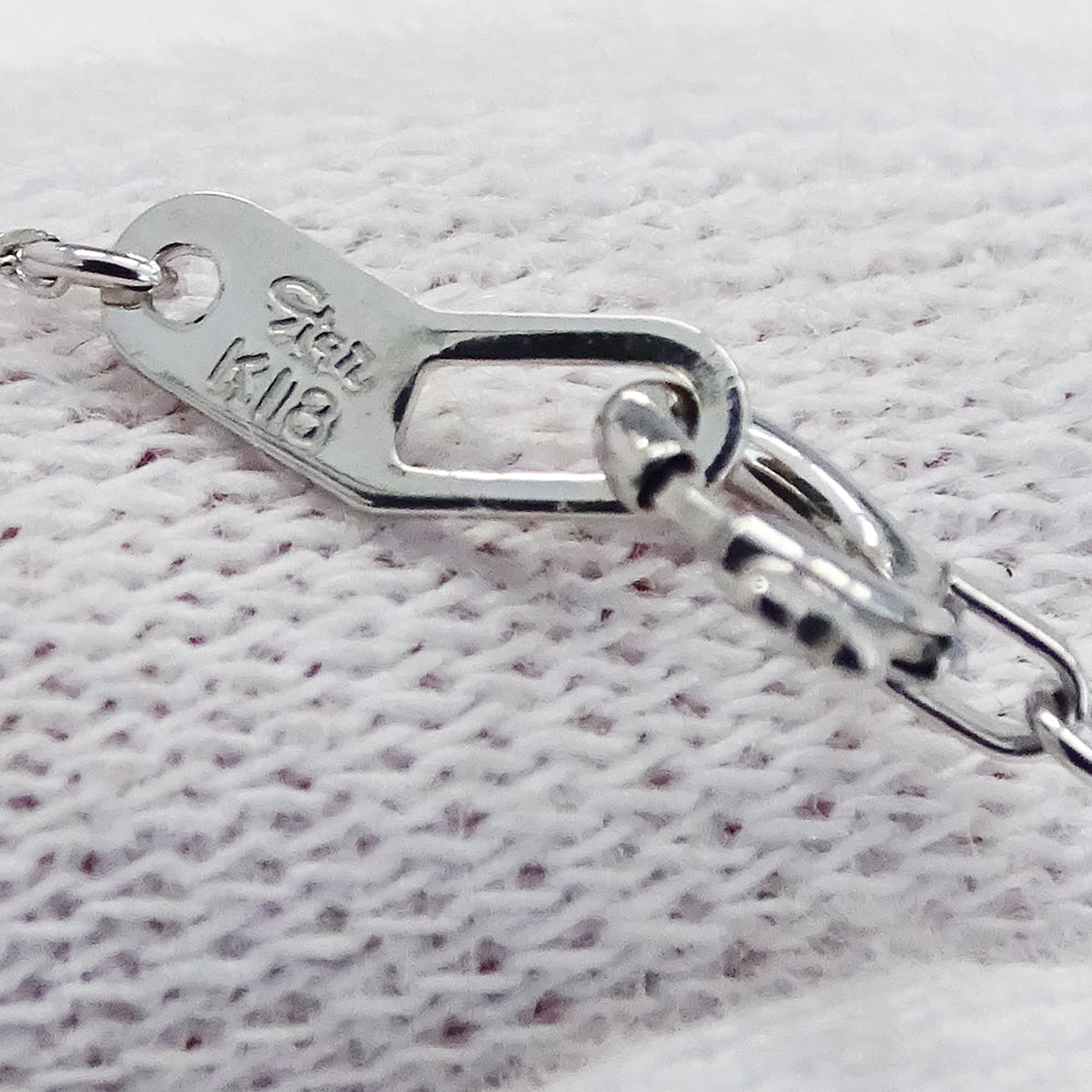 STAR JEWELRY スタージュエリー ホースシュー ネックレス K18WG ダイヤモンド D0.05 レディース 磨き済み【中古】