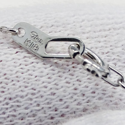 STAR JEWELRY スタージュエリー ホースシュー ネックレス K18WG ダイヤモンド D0.05 レディース 磨き済み【中古】